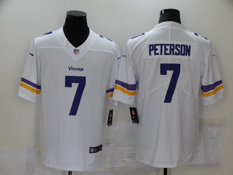 Men's Minnesota Vikings Patrick Peterson #7 White Jersey